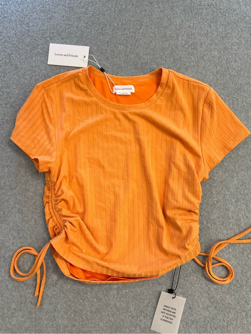 Lovers + Friends Divine Crop Top in Orange